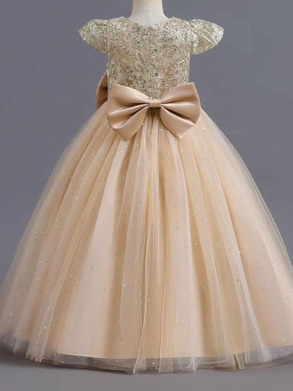 Girls Pageant Princess Flower Dress Kids Prom Puffy Ball Gowns